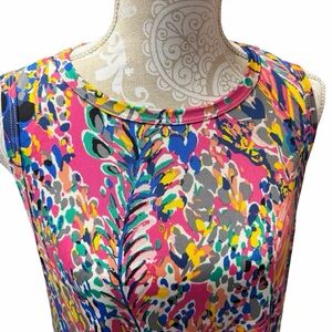 BEESON RIVER Size XL
Vibrant Multicolor Sleeveless Dress
95 polyester 5 Spandex